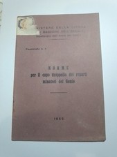 Militaria Min.Della Difesa Genio Norme Minatori De Genio 1955