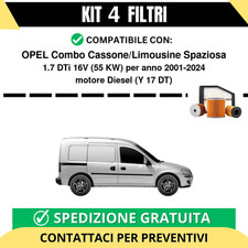 Kit 4 Filtri Tagliando per