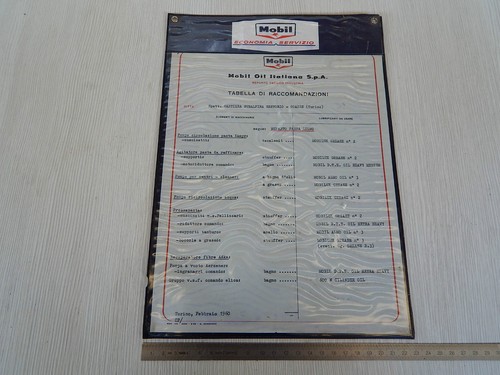 Tabella mobil oil - tabella,