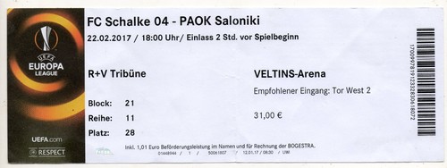 Biglietto schalke - ec,