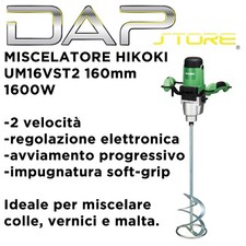 HIKOKI- Miscelatore a due velocità mod. UM16VST2 160mm - 1600W TRASPORTO INCLUSO