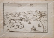SICILIA, MESSINA. “MESSINE Residence Ordinaire...”. De Fer, Parigi, 1702