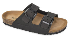 VALLEVERDE VG800Q CIABATTE SCARPE DONNA DOPPIA FIBBIA REGOLABILE ECOPELLE NERO