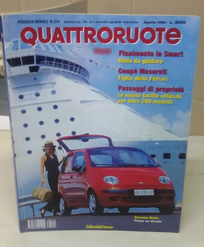 Quattroruote agosto 1998 - quattroruote,