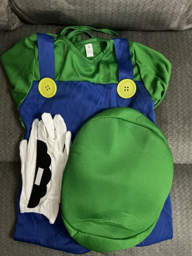 New luigi themed costume - new,