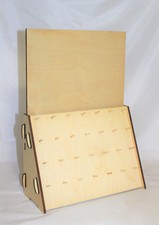 Espositore Legno da banco Verniciato Naturale Porta Chiavi Orecchini Ciondoli .