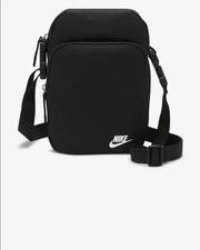 Nike Borsa/Tracolla Heritage Crossbody (4 Lt.), Unisex - 010 (Nero/Bianco) 