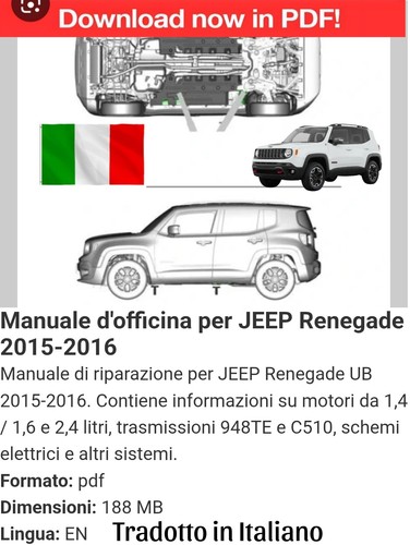 Manuale officina - d'officina, (italiano)