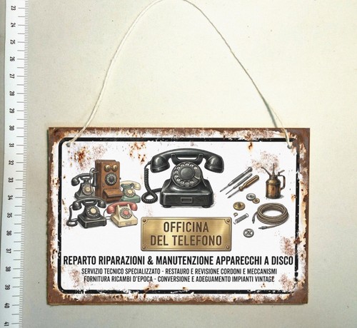 Targa telefono disco - , telefonia