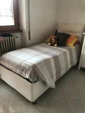 Letto singolo bianco 80 x 200 con contenitore e materasso incluso 