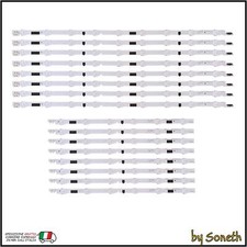 KIT 16 BARRE LED TV PER SAMSUNG UE46F5500 UE46F5500AYXZT UE46F5500AKXKZ