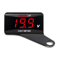 Voltmetro KOSO UNIVERSALE con staffa Sx/Dx per auto moto e scooter 12V-50V lcd 