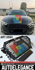CALANDRA PER AUDI A3 8V 2012-2015 NIDO D'APE BLACK GRIGLIA ANTERIORE RS3 S3 NERO
