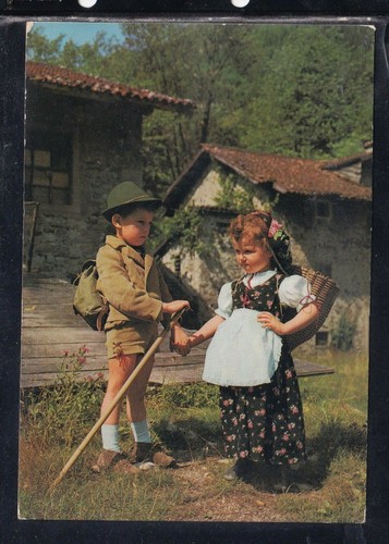 Cartolina costumi carnici - costumi, f225