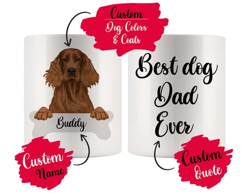 Tazza personalizzata setter - personalizzata,