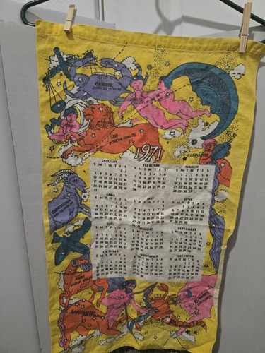 Calendario 1971 asciugamano - , da