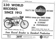 1967 Advert for GARELLI 'The