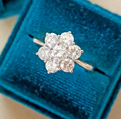Anello solitario fiore - anello, a