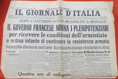 1940 giornale italia - giornale, guerra