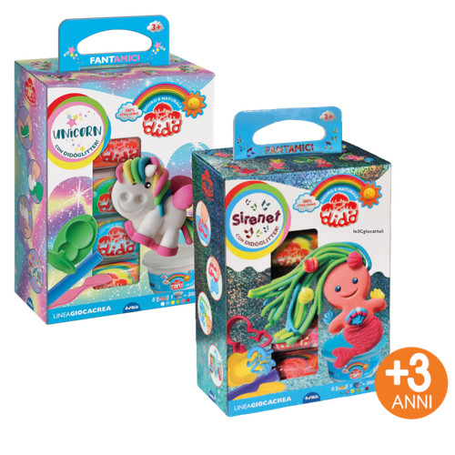 Plastilina glitter unicorno - glitter,