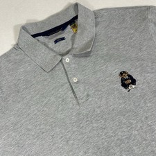 Polo Ralph Lauren Polo Golf Bear Camicia Uomo XXL Pro Fit Grigio Ricamato USA