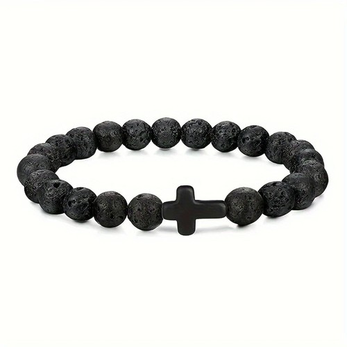 Bracciale con croce - con, pietre