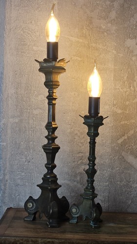 Coppia candelieri lampade - di, candelieri/lampade