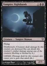 MTG VAMPIRE NIGHTHAWK ASIAN EXC - VAMPIRO FALCO NOTTURNO - ZEN - MAGIC