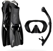 CRESSI Musa Explorer Set - Set Snorkeling Maschera, Pinne, Snorkel per Adulti