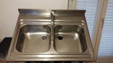lavandino cucina Acciaio Doppia Vasca