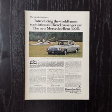 1977 Mercedes 300D - Original AD Advertising Pubblicità Vintage