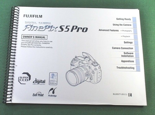 Fujifilm finepix s5pro manuale - finepix,