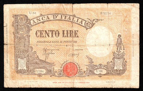 100 lire grande - grande, (b.i.)