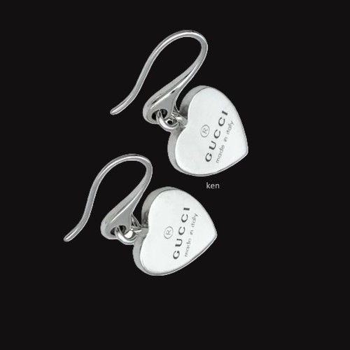 Orecchini gucci argento cuore - gucci,