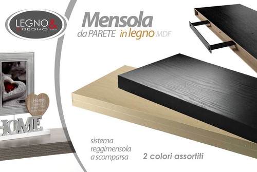 Mensola parete pensile - mensola,