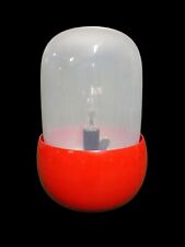 LAMPADA DA TAVOLO VINTAGE IN VETRO E METALLO ANNI 70