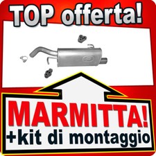 Silenziatore Posteriore per MITSUBISHI COLT FORFOUR 1.5 DI-D TD CDi Marmitta