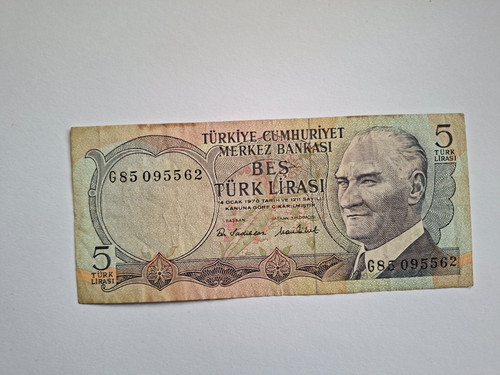 Banconota lire turche 1970 - 5,