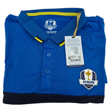 Polo Ryder Cup 2023 ufficiale europea fanwear uomo blu royal punta
