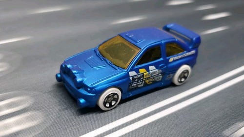 Hot wheels blue escort - escort, rally
