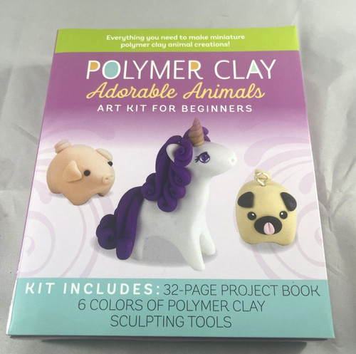 Polymer clay adorable animals - polymer,
