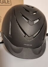 Cap equitazione cavallo Fouganza 500 nero. Casco protezione bambina