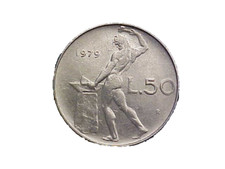 1979 R Italia 50 Lire KM# 95,1