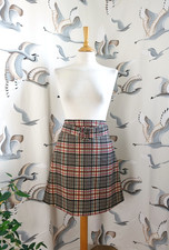 Gonna corta MARELLA @ MAX MARA multicolore a quadri linea A taglia 12