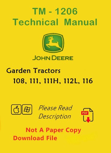 1206 john deere 108 111 - 1206,
