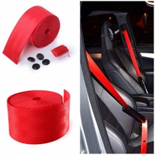 Set di cinture di sicurezza per auto Cintura a 3 punti rossa 4,8x360cm con 
