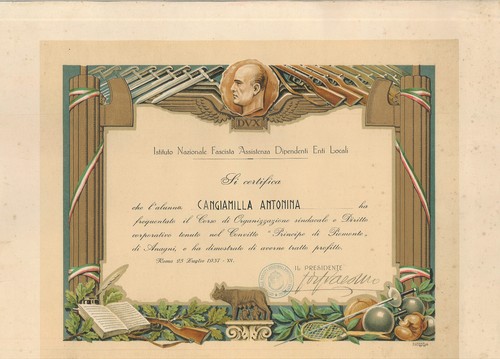 Diploma certificato n - certificato,