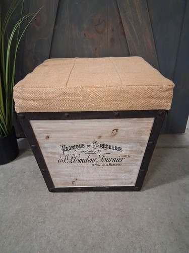 Pouf francese country - in, legno