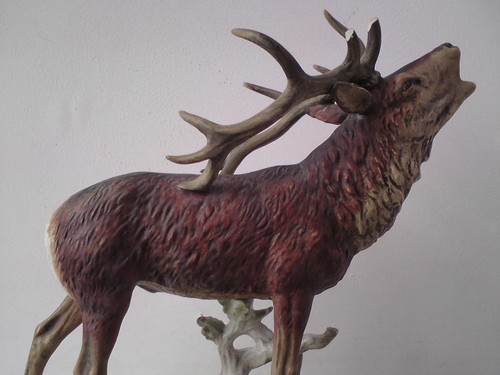 Rara grande scultura cervo