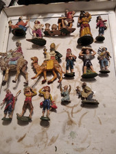 LOTTO STATUINE PER PRESEPE- PLASTICA- ALTEZZA MAX 13 CM